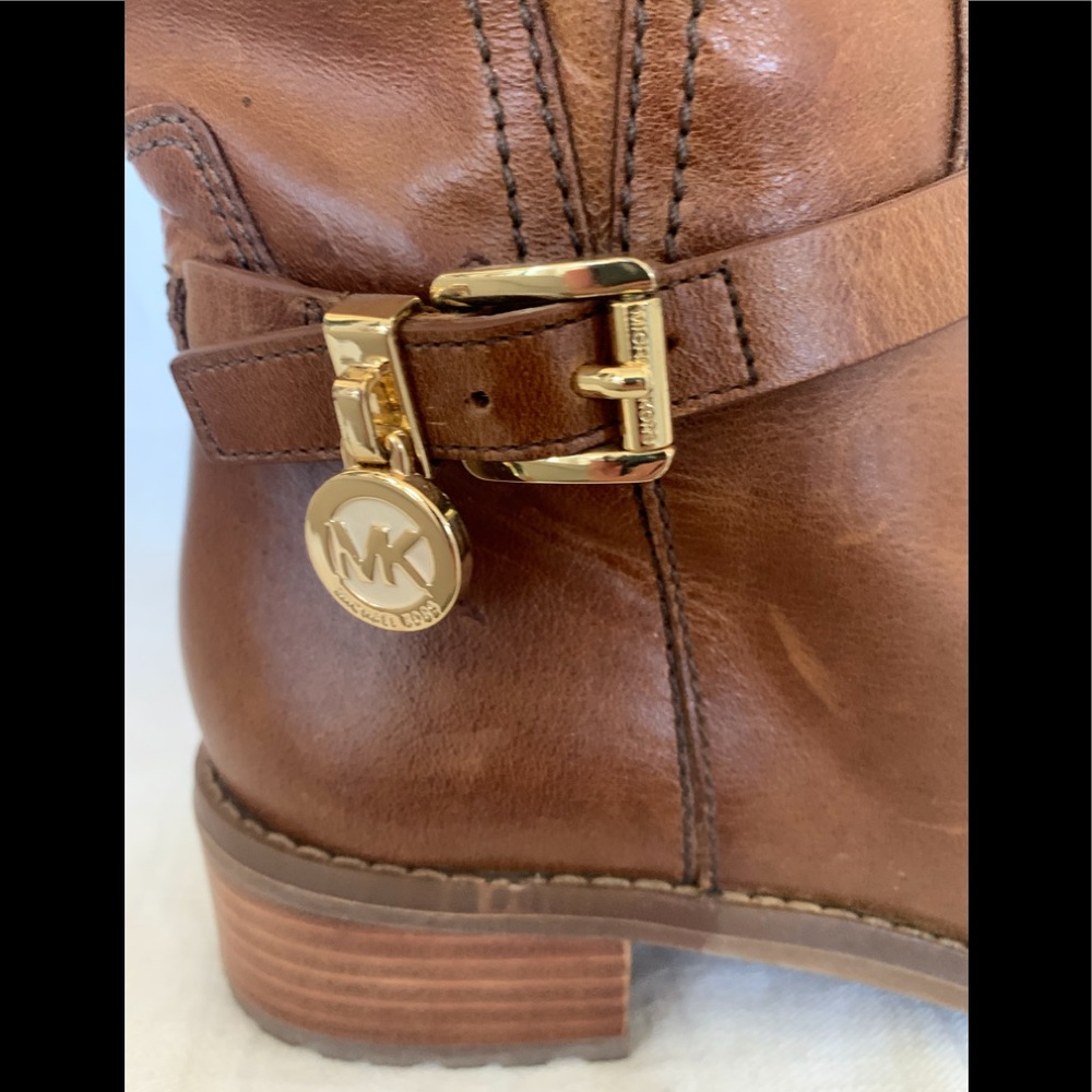 MICHAEL MICHAEL KORS 6.5M BOOTS BROWN LEATHER